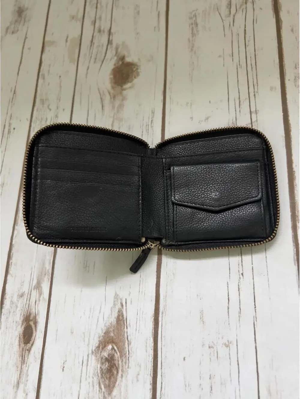 Lodis Black Pebbled Leather Compact‎ Wallet